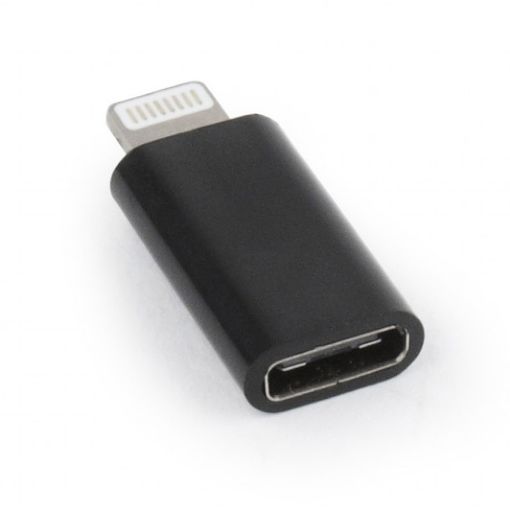 Εικόνα της Adapter Cablexpert USB-C female to Lighting 8-pin male Black A-USB-CF8PM-01