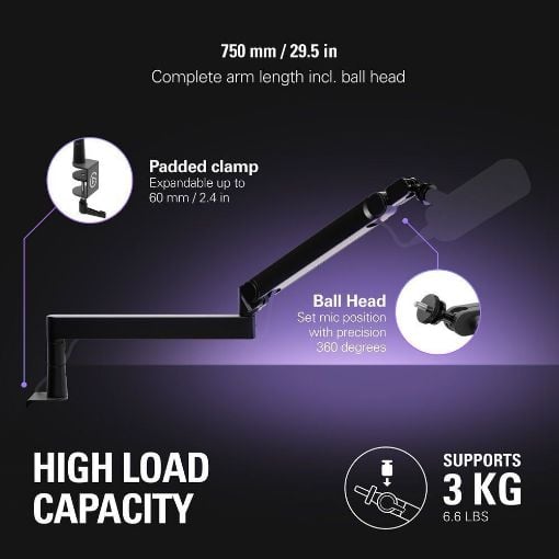 Εικόνα της Elgato Wave Mic Arm Pro Black 10AAT9901