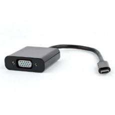 Εικόνα της Adapter Cablexpert USB-C Male to VGA Female Black AB-CM-VGAF-01