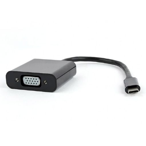 Εικόνα της Adapter Cablexpert USB-C Male to VGA Female Black AB-CM-VGAF-01