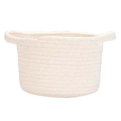 Εικόνα της Καλάθι Κρεμαστό Estia Blanca 20x20x15cm Λευκό 02-29609
