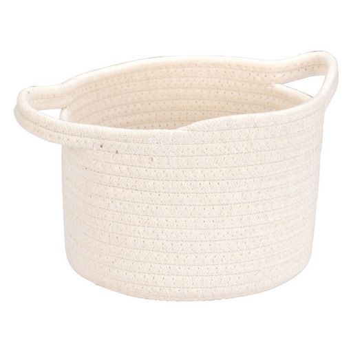 Εικόνα της Καλάθι Κρεμαστό Estia Blanca 20x20x15cm Λευκό 02-29609