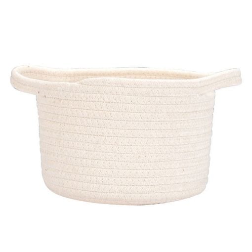 Εικόνα της Καλάθι Κρεμαστό Estia Blanca 18x18x13cm Λευκό 02-29616