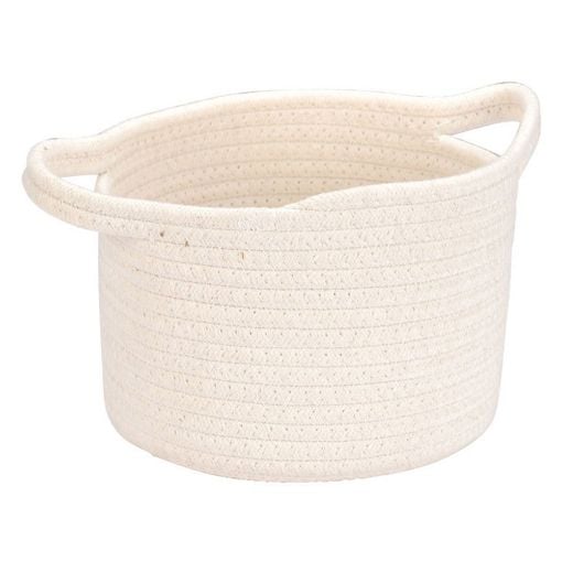 Εικόνα της Καλάθι Κρεμαστό Estia Blanca 18x18x13cm Λευκό 02-29616