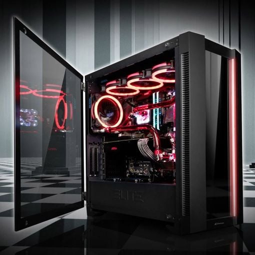 Εικόνα της Sharkoon Elite Shark CA200G RGB Tempered Glass Black