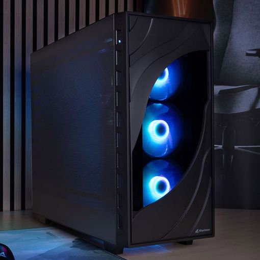 Εικόνα της Sharkoon Rebel C80M RGB Tempered Glass Black