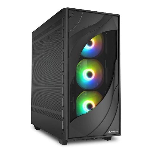 Εικόνα της Sharkoon Rebel C80M RGB Tempered Glass Black