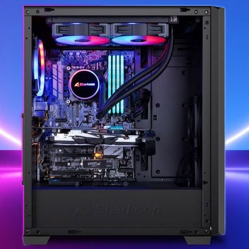 Εικόνα της Sharkoon VS9 RGB Tempered Glass Black