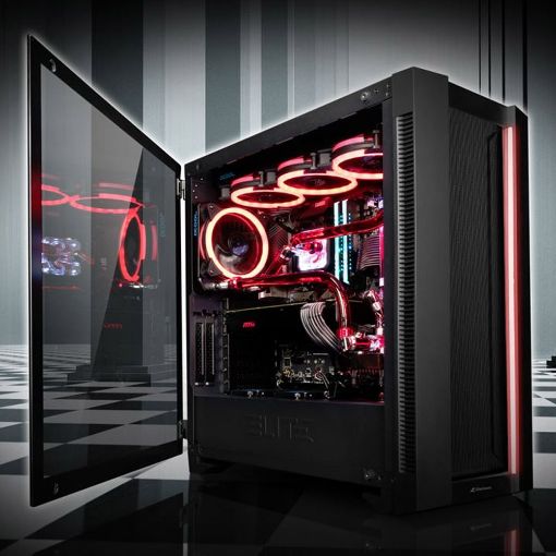 Εικόνα της Sharkoon Elite Shark CA200M RGB Tempered Glass Black