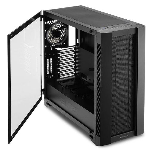 Εικόνα της Sharkoon Elite Shark CA200M RGB Tempered Glass Black