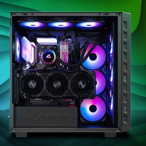 Εικόνα της Sharkoon Rebel C80G RGB Tempered Glass Black