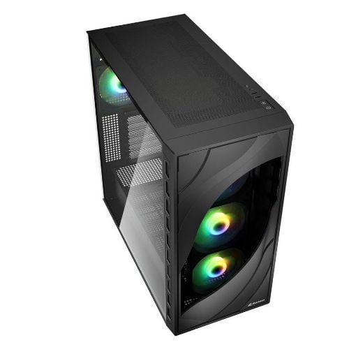 Εικόνα της Sharkoon Rebel C80G RGB Tempered Glass Black