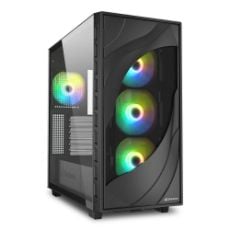 Εικόνα της Sharkoon Rebel C80G RGB Tempered Glass Black