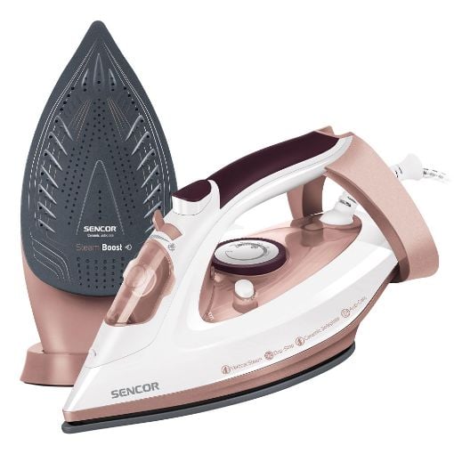 Εικόνα της Σίδερο Ατμού Sencor 3100W Λευκό/Kαφέ SSI 3520RS