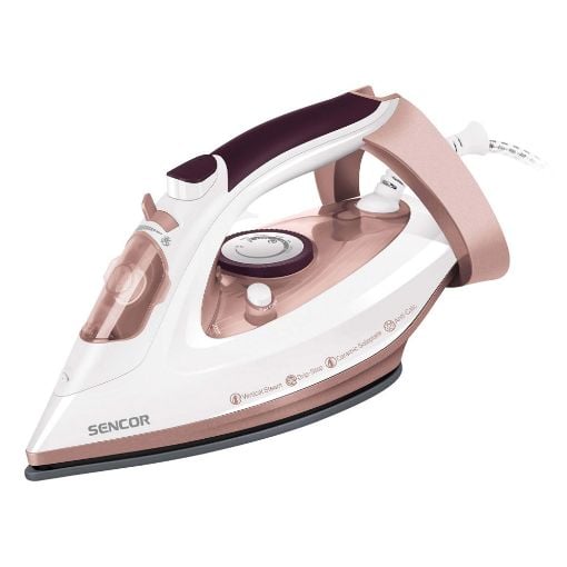 Εικόνα της Σίδερο Ατμού Sencor 3100W Λευκό/Kαφέ SSI 3520RS