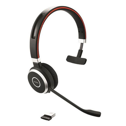 Εικόνα της Headset Jabra Evolve 65 SE UC Mono Link390a USB-A with Charging Stand Black 6593-833-499