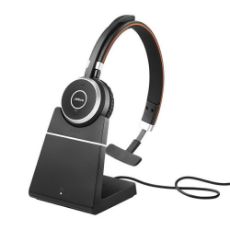 Εικόνα της Headset Jabra Evolve 65 SE UC Mono Link390a USB-A with Charging Stand Black 6593-833-499