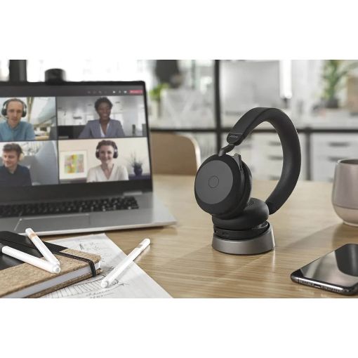 Εικόνα της Headset Jabra Evolve2 75 UC USB-C with Charging Stand Black 27599-989-889