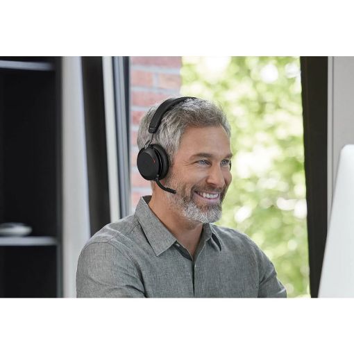 Εικόνα της Headset Jabra Evolve2 75 MS USB-C with Charging Stand Black 27599-999-889