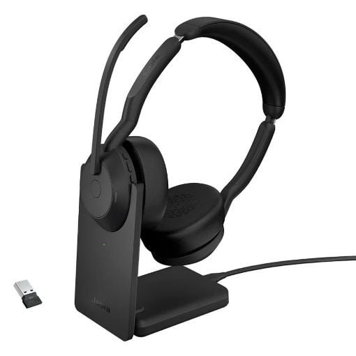 Εικόνα της Headset Jabra Evolve2 55 UC Stereo USB-A with Charging Stand Black 25599-989-989