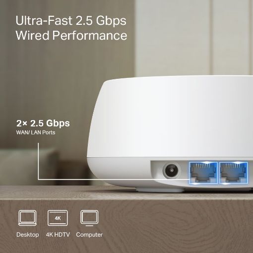 Εικόνα της Access Point Tp-Link Deco BE25 BE3600 Dual-Band Mesh WiFi 7 System (3-Pack)