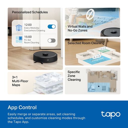 Εικόνα της Robot Vacuum & Mop Tp-Link Tapo RV30 Max