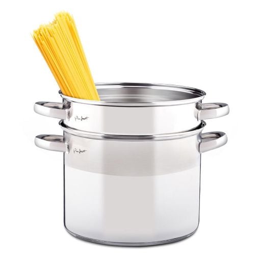 Εικόνα της Κατσαρόλα Lamart Pasta με Σουρωτήρι 24cm 8lt Silver LTSS2417