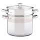 Εικόνα της Κατσαρόλα Lamart Pasta με Σουρωτήρι 24cm 8lt Silver LTSS2417