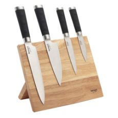 Εικόνα της Σετ Μαχαιριών Lamart Blade με Ξύλινη Μαγνητική Βάση 4τμχ LT2026