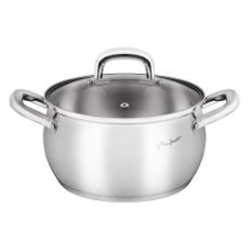 Εικόνα της Ανοξείδωτη Κατσαρόλα Lamart Shape 3,6lt 20cml Silver LT1160