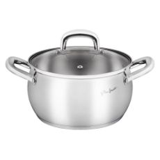 Εικόνα της Ανοξείδωτη Κατσαρόλα Lamart Shape 2,6lt 18cml Silver LT1159