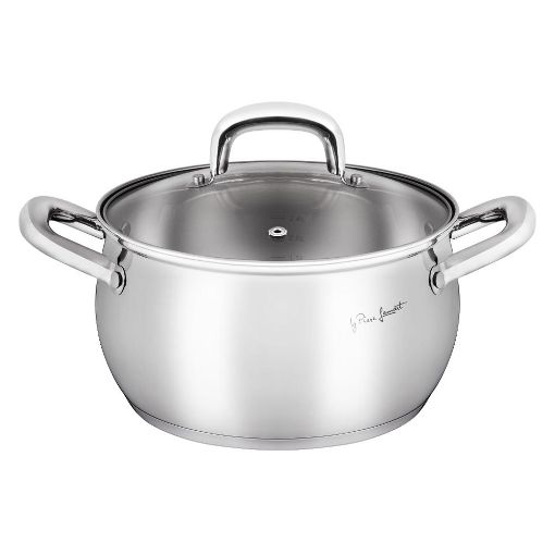 Εικόνα της Ανοξείδωτη Κατσαρόλα Lamart Shape 2,6lt 18cml Silver LT1159