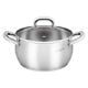 Εικόνα της Ανοξείδωτη Κατσαρόλα Lamart Shape 2,6lt 18cml Silver LT1159
