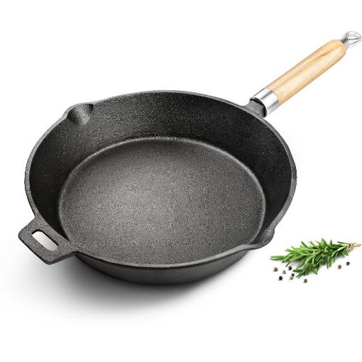 Εικόνα της Τηγάνι Μαντεμένιο Lamart Iron 25x5cm Black LT1070