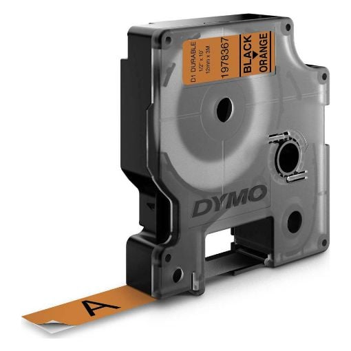 Εικόνα της Ταινία Ετικετογράφου Dymo Tape Black On Orange 12mm x 3m 1978367