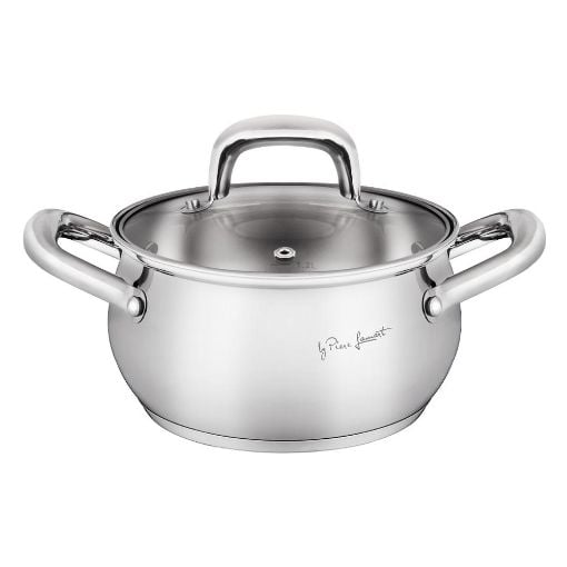 Εικόνα της Ανοξείδωτη Κατσαρόλα Lamart Shape 1.8lt 16cml Silver LT1158