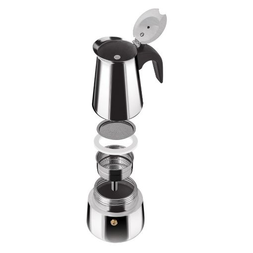 Εικόνα της Μπρίκι Espresso Lamart Kaffe με Σώμα Αλουμινίου 200ml Silver LT7076
