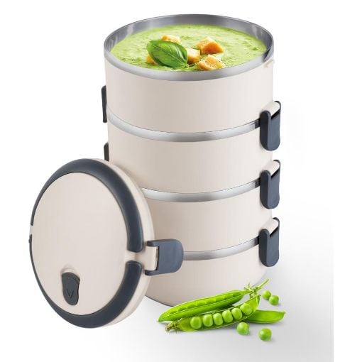 Εικόνα της Φαγητοδοχείο Lunchbox Lamart Temp 2.4lt Beige LT6024