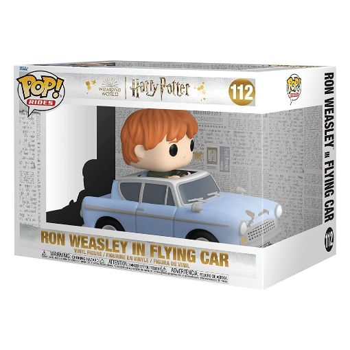 Εικόνα της Funko Pop! Rides: Harry Potter - Ron Weasley in Flying Car #112 Super Deluxe