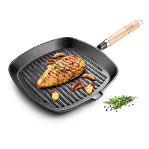 Εικόνα της Τηγάνι Lamart Iron Γκριλιέρα από Μαντέμι 24cm Μαύρο LT1063