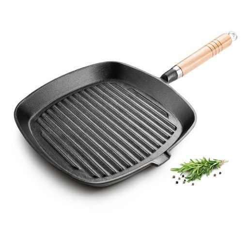 Εικόνα της Τηγάνι Lamart Iron Γκριλιέρα από Μαντέμι 24cm Μαύρο LT1063
