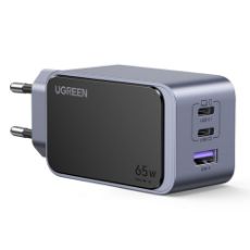 Εικόνα της Φορτιστής Ugreen Nexode Air X553 3-Port GaN 65W Gray 35042