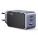 Εικόνα της Φορτιστής Ugreen Nexode Air X553 3-Port GaN 65W Gray 35042