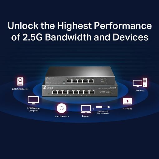 Εικόνα της Switch Tp-Link TL-SG108S-M2 8-Port 2.5Gbps Desktop