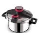 Εικόνα της Χύτρα Ταχύτητας Lamart Steam 5lt Silver/Red LT1227
