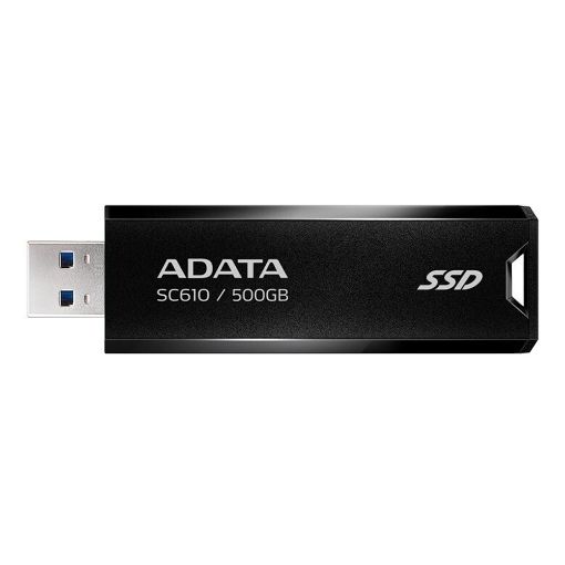 Εικόνα της Adata SC610 500GB SSD USB 3.2 Gen2 Black SC610-500G-CBK/RD
