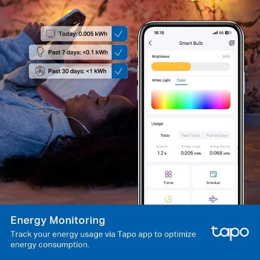 Εικόνα της Smart Wi-Fi Light Bulb Tp-Link Tapo L535E E27 Dimmable Multicolor
