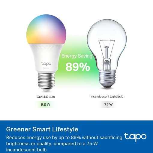 Εικόνα της Smart Wi-Fi Light Bulb Tp-Link Tapo L535E E27 Dimmable Multicolor