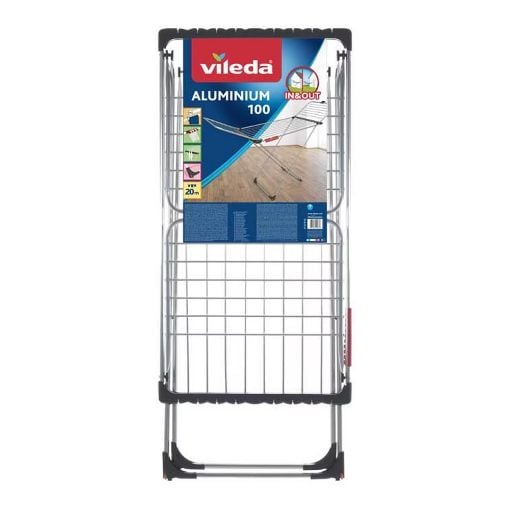 Εικόνα της Επιδαπέδια Απλώστρα Vileda Aluminium 100 Πτυσσόμενη 20m 157336
