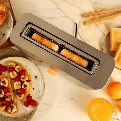 Εικόνα της Φρυγανιέρα Cecotec Touch&Toast Extra 1000W Inox CEC-04845